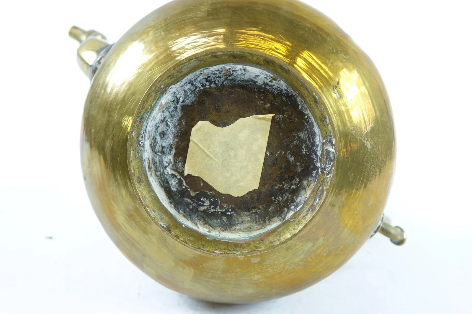Antique Middle Eastern Brass Tea Coffee Pot - 5