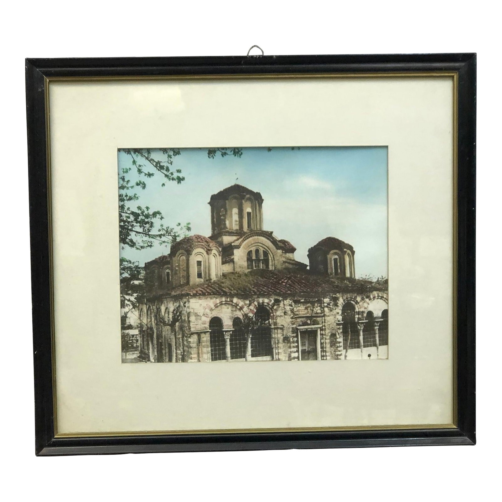 Late 20th Century Colored Photograph, Framed: Colored Photograph – 18.5" x 16.5" This framed colored photograph captures a moment rich in atmosphere, preserved with clarity and artistic framing. Measuring 18.5 inches by 16.5 inches, the