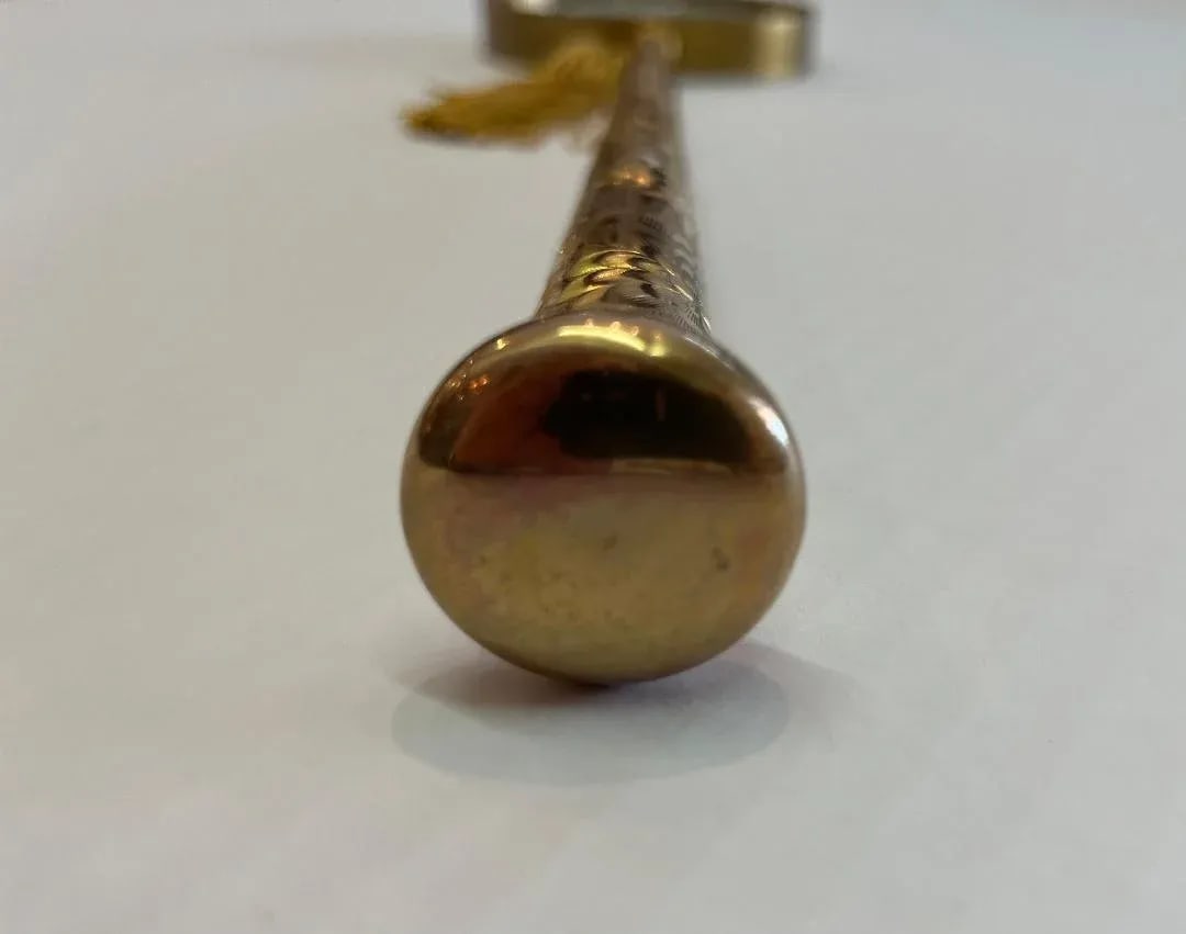Gold -Filled Roll Plate Parasol Handle Magnifing Glass - 7