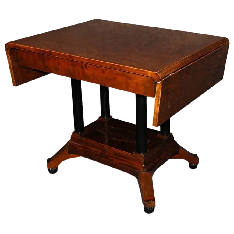 Swedish Karl Johan (Biedermeier) Drop-Leaf Center Table (1 of 9)