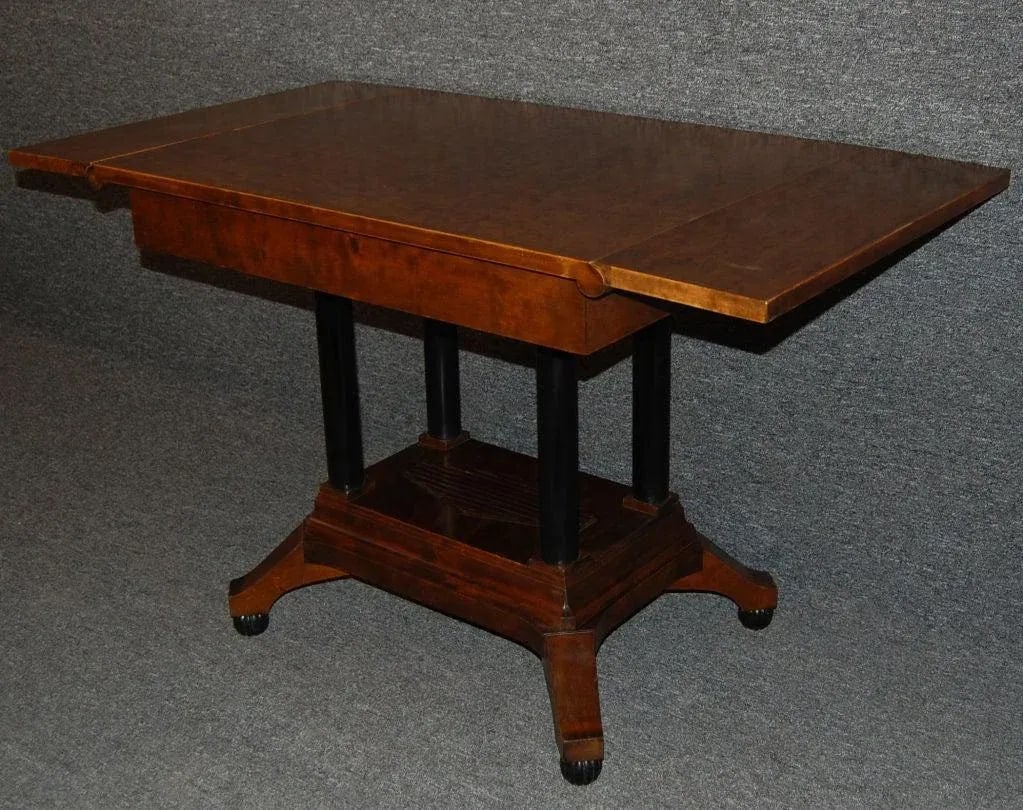 Swedish Karl Johan (Biedermeier) Drop-Leaf Center Table - 2