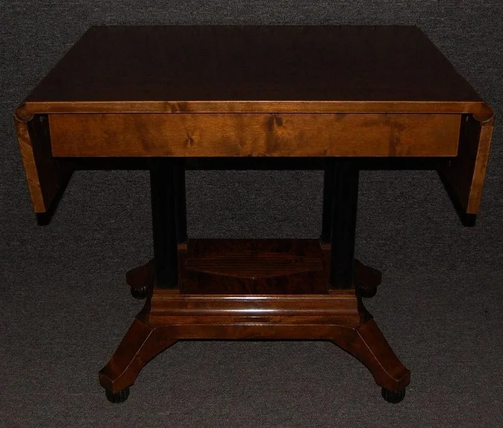 Swedish Karl Johan (Biedermeier) Drop-Leaf Center Table - 3