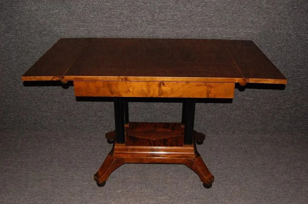 Swedish Karl Johan (Biedermeier) Drop-Leaf Center Table - 4