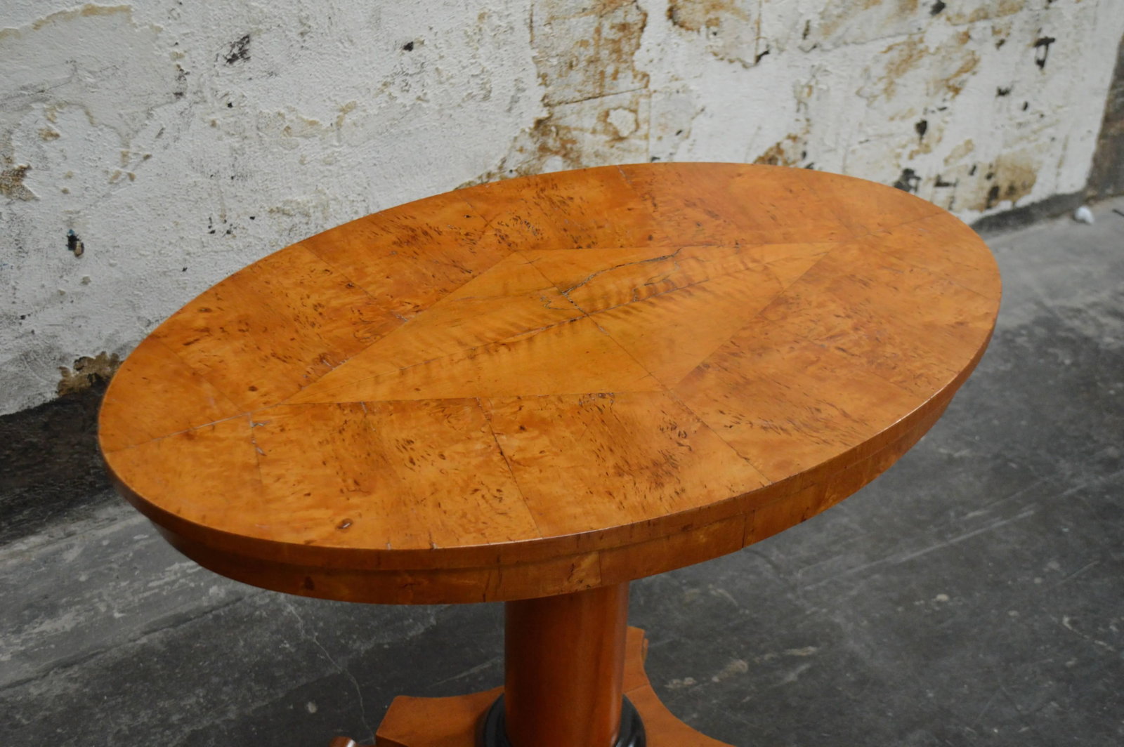 Antique Swedish Karl Johan 'Biedermeier' Revival Oval Center or End Table - 3