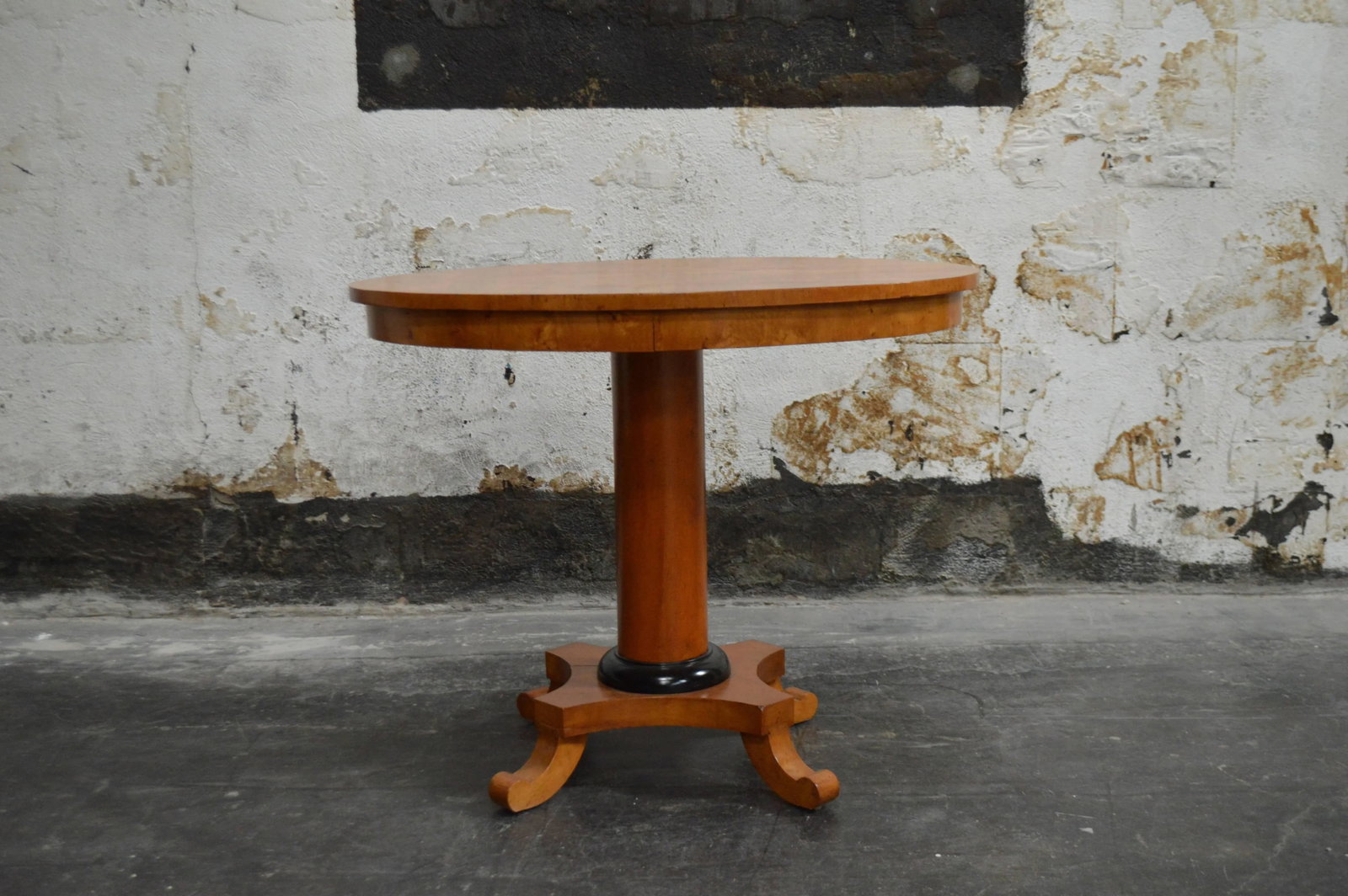 Antique Swedish Karl Johan 'Biedermeier' Revival Oval Center or End Table - 4