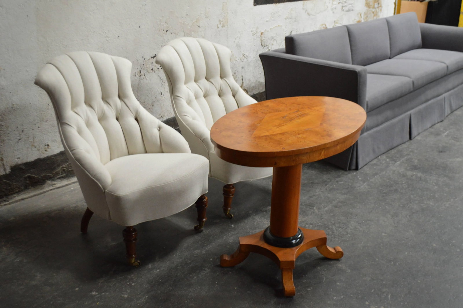 Antique Swedish Karl Johan 'Biedermeier' Revival Oval Center or End Table - 7
