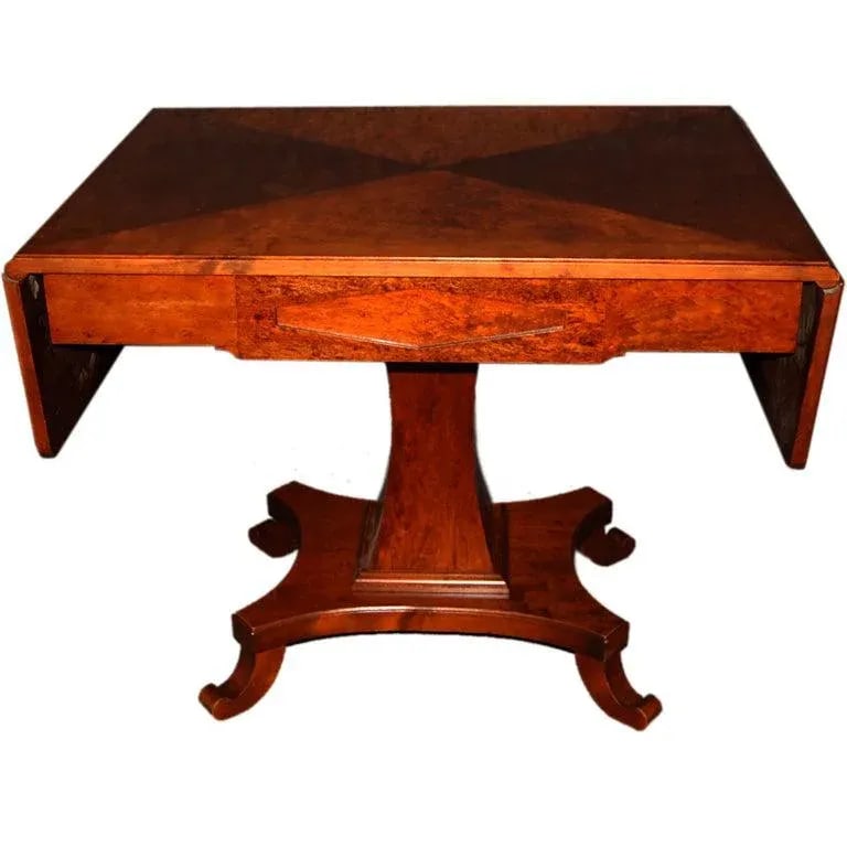 Swedish Karl Johan (Biedermeier) Drop-Leaf Center Table - 11