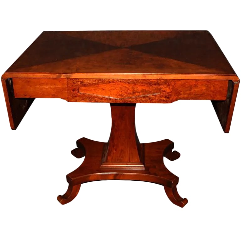 Swedish Karl Johan (Biedermeier) Drop-Leaf Center Table (1 of 11)