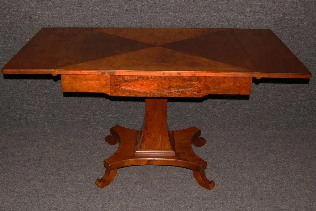Swedish Karl Johan (Biedermeier) Drop-Leaf Center Table - 2