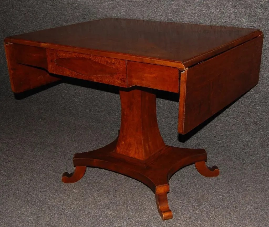 Swedish Karl Johan (Biedermeier) Drop-Leaf Center Table - 3