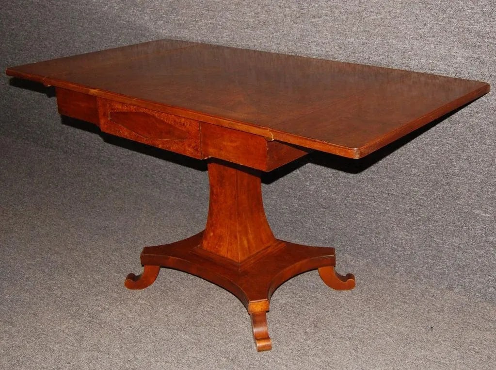 Swedish Karl Johan (Biedermeier) Drop-Leaf Center Table - 4