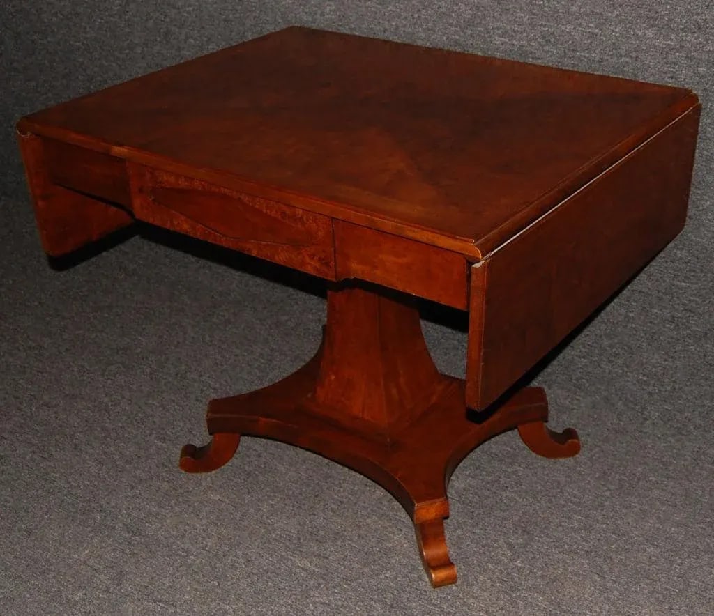 Swedish Karl Johan (Biedermeier) Drop-Leaf Center Table - 5