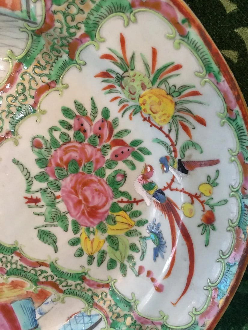 19thc Chinese Export Rose Medallion Platter - 4
