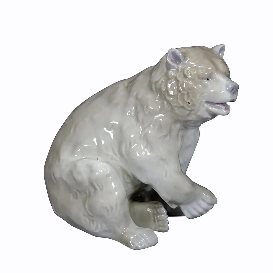 Vintage Porcelain Bear Statue, Germany, ca 1950s - 2