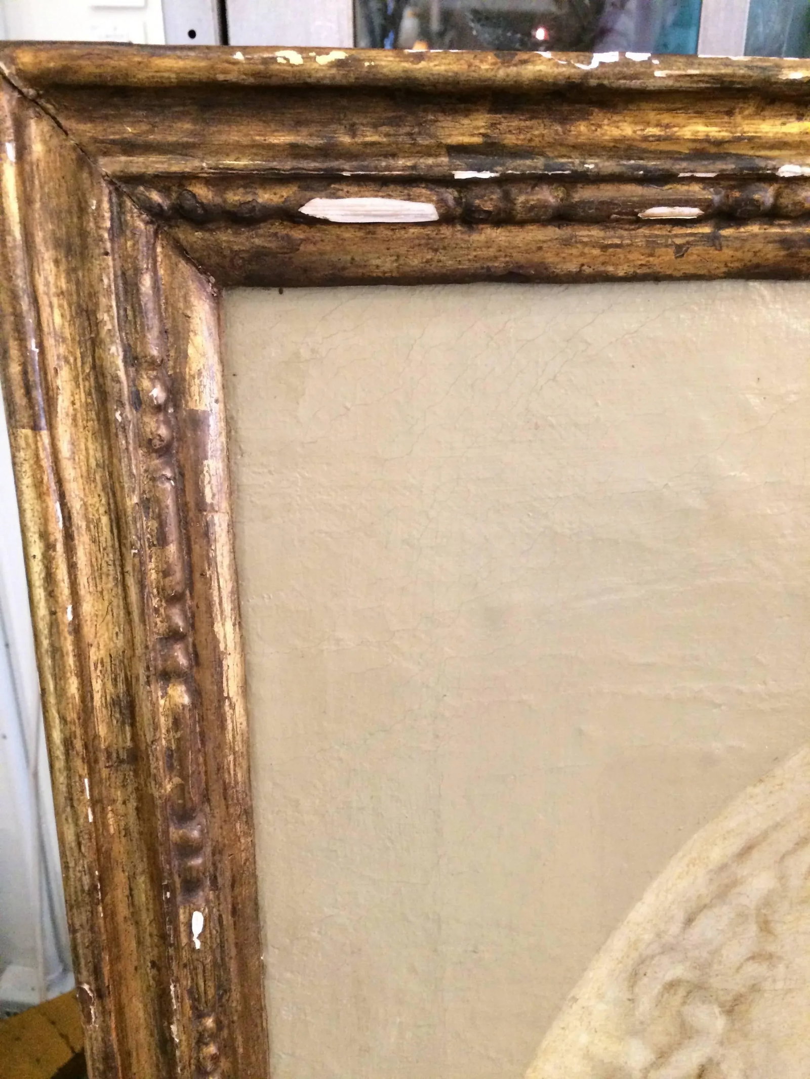 1900s French Trompe l'Oeil Oil Painting of Putti in a Niche - 5
