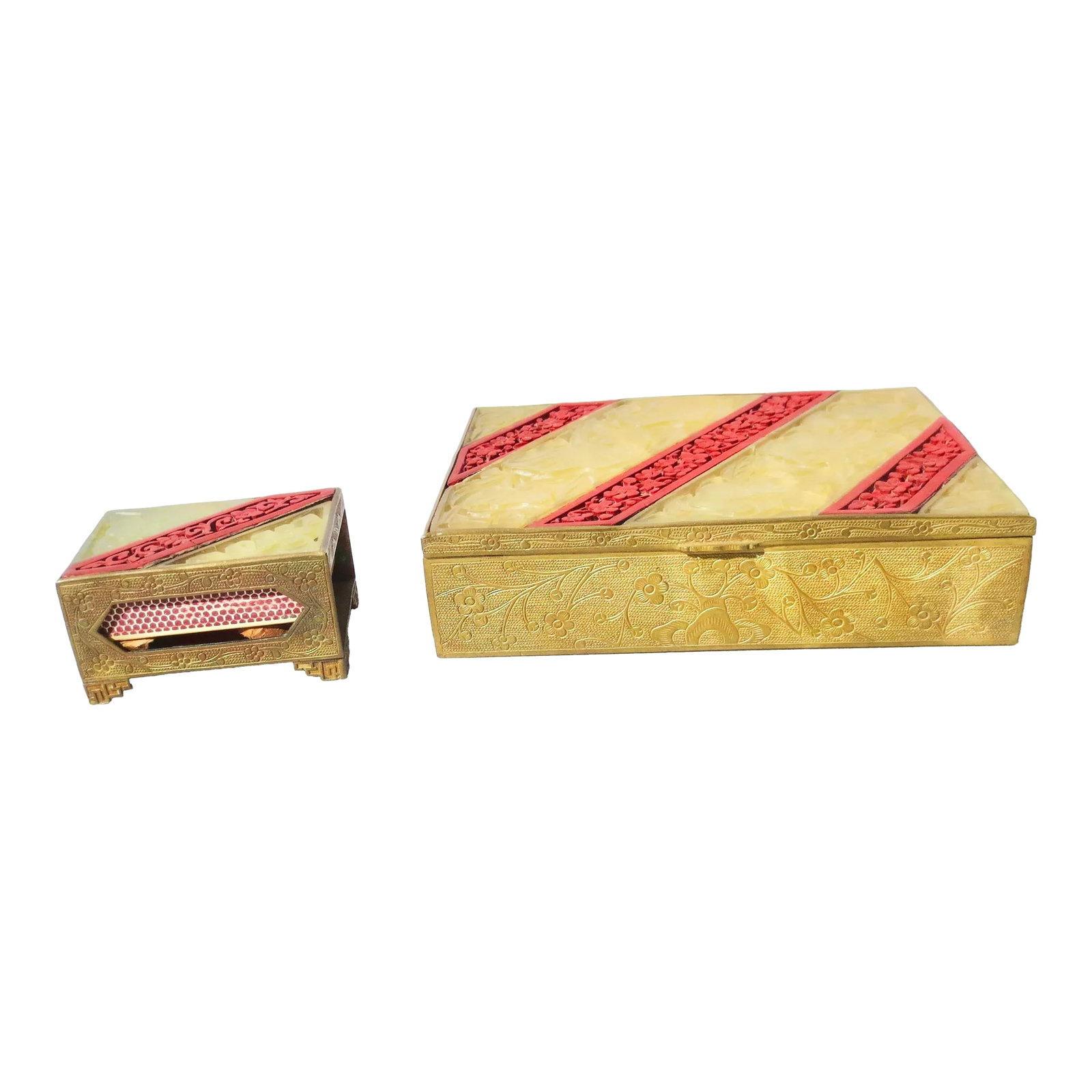 Antique Chinese Art Deco Smoking Set (1 of 9)