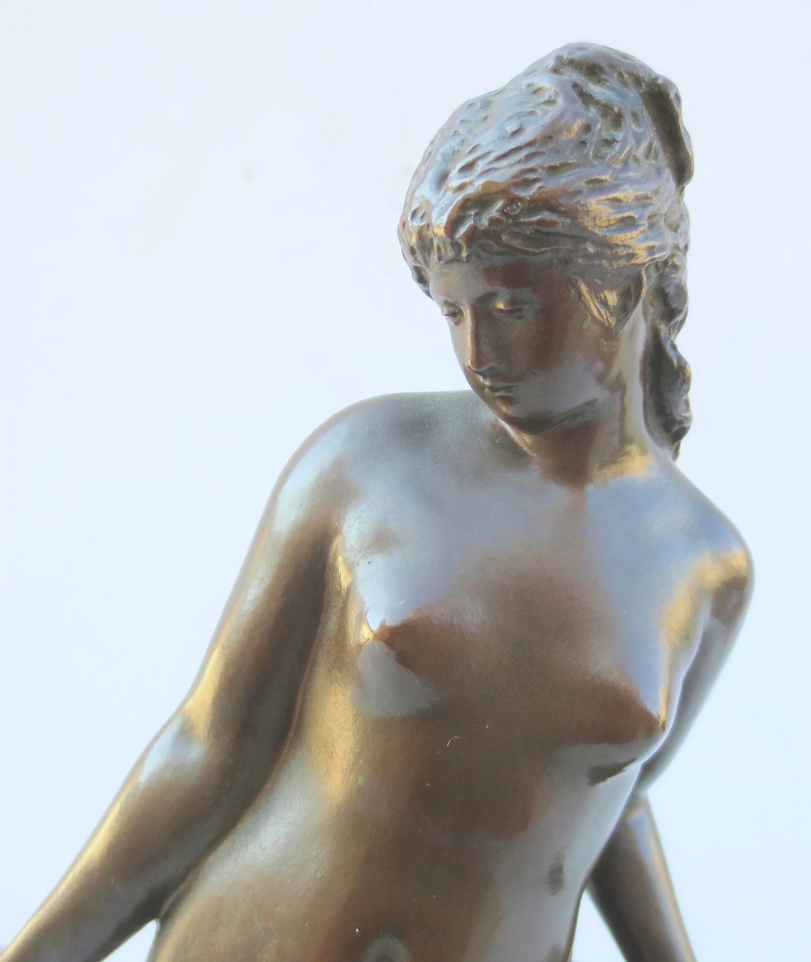Female Nude Bronze by Reinhold Begas - 10