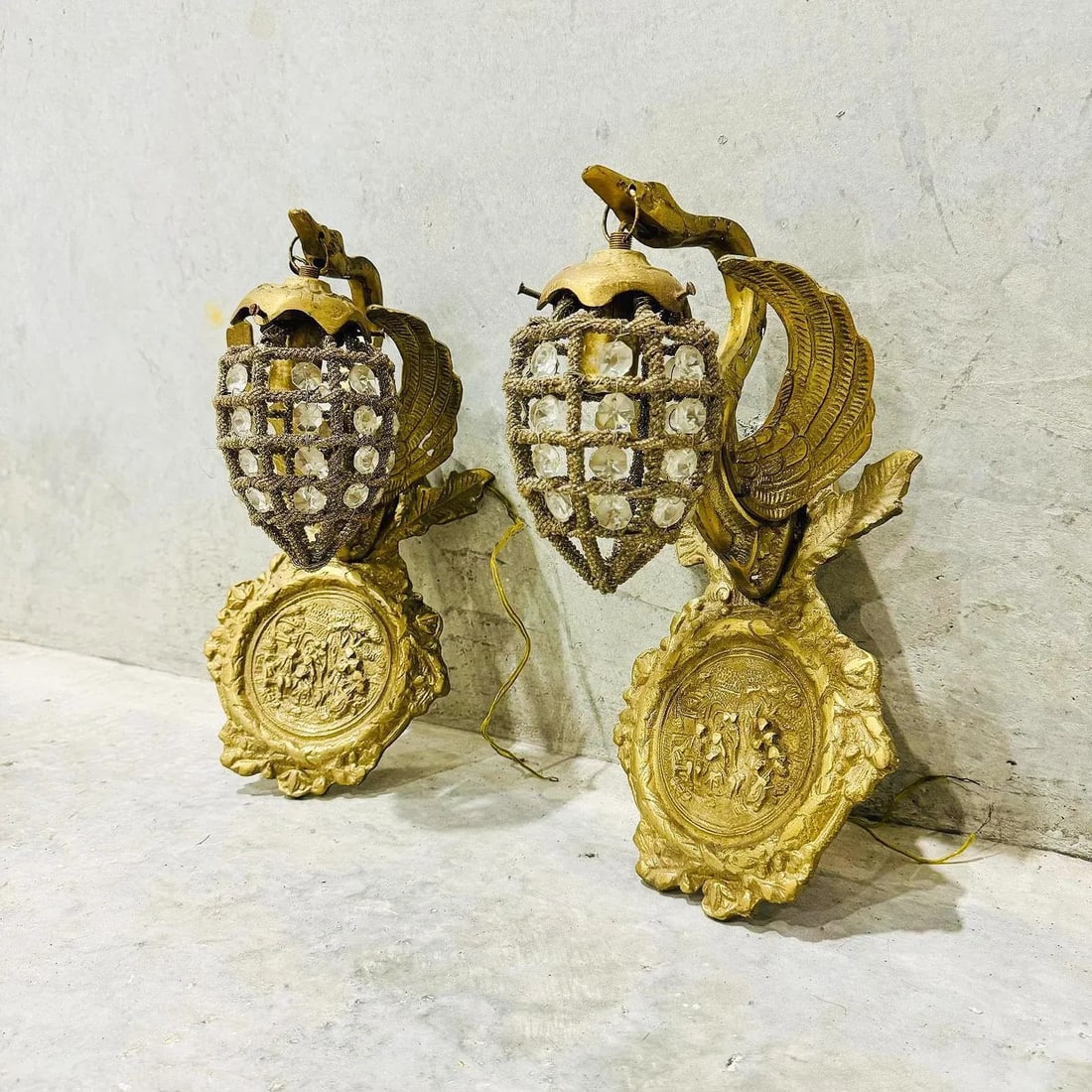 Baroque Style French Sconces - a Pair - 3