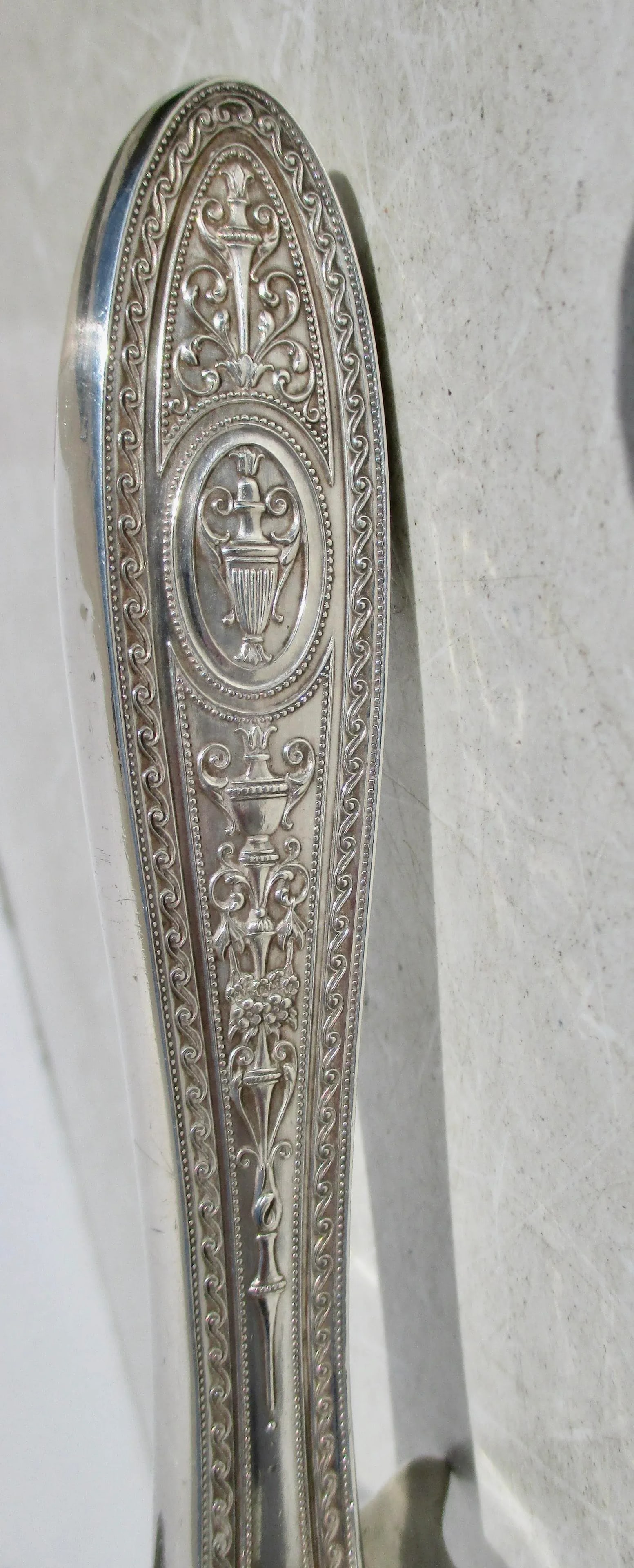 Large Carving Knife Sterling and Stainless Blade Circa 50s' - 3