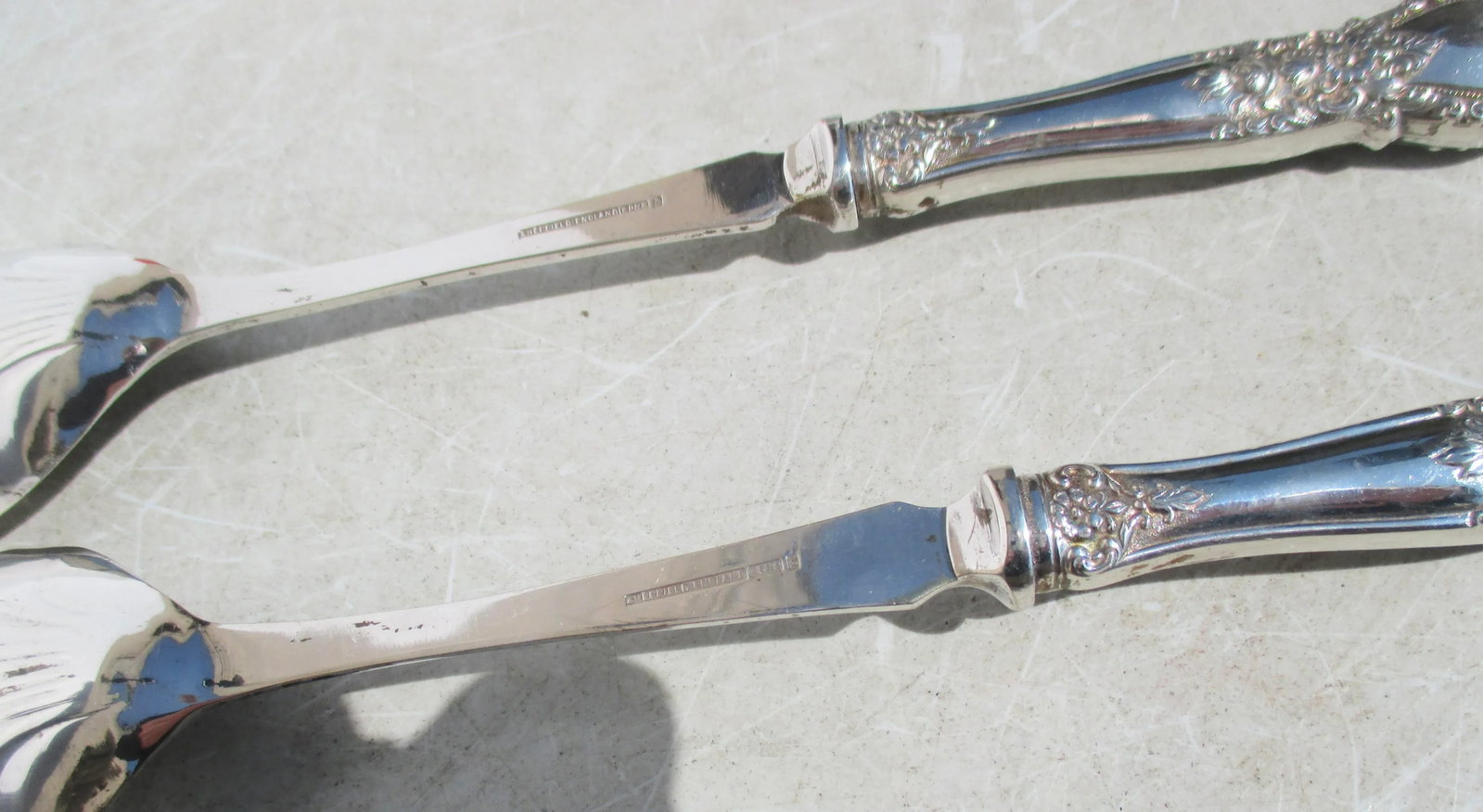 Web Sterling Silver Salad Set - a Set of 2 - 2