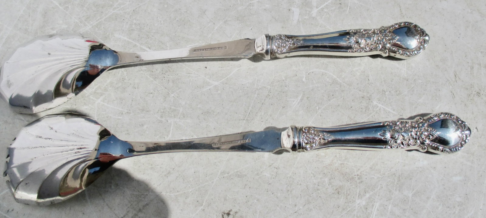 Web Sterling Silver Salad Set - a Set of 2 - 3