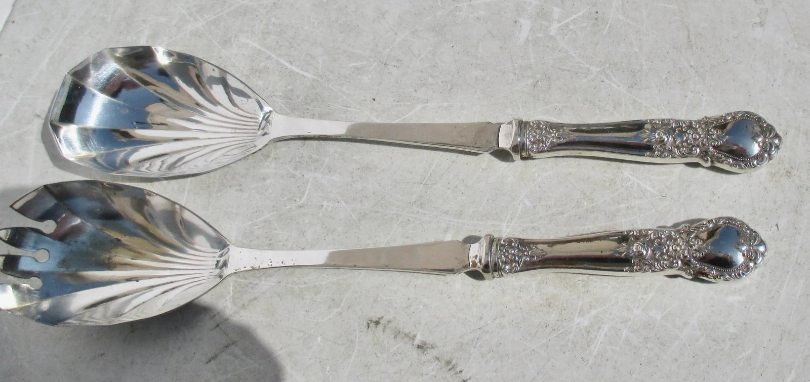 Web Sterling Silver Salad Set - a Set of 2 - 6
