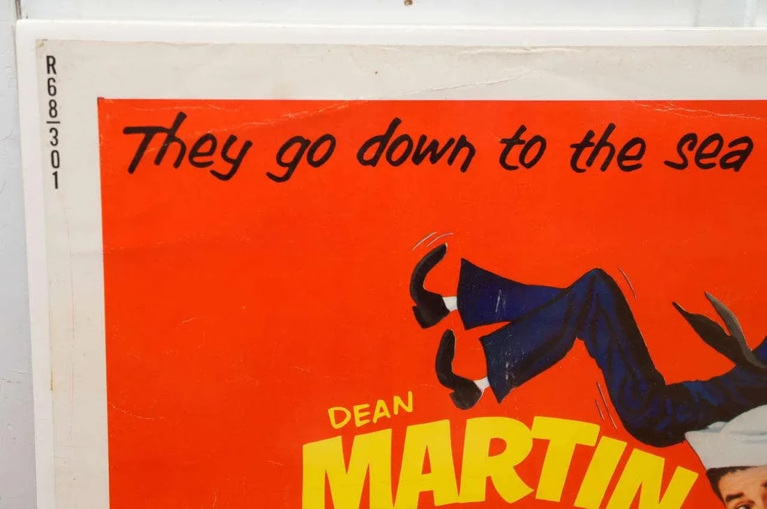 1952 Dean Martin & Jerry Lewis "Sailor Beware" Movie Poster - 3
