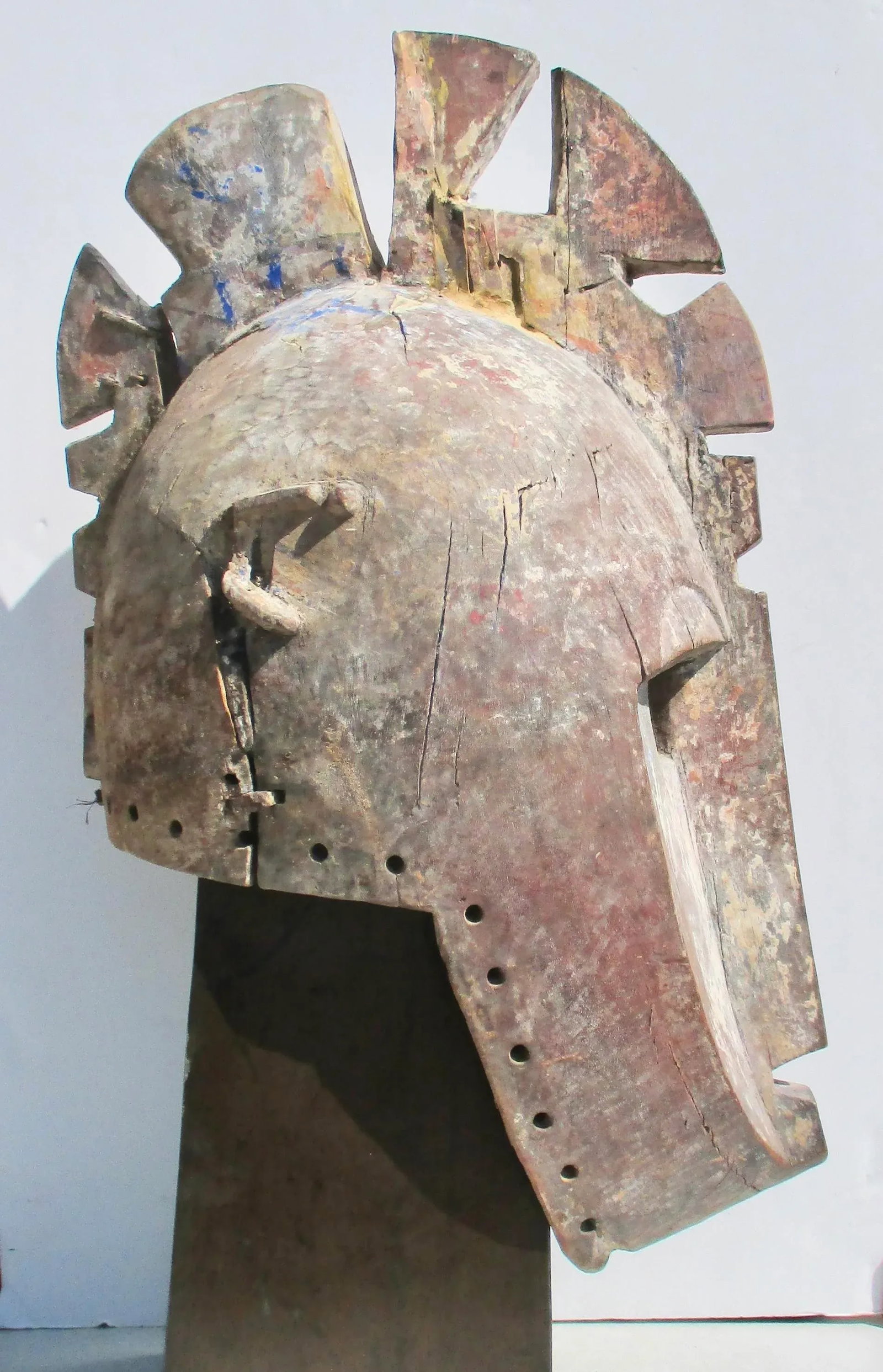 Antique African Fang Tribal Mask From Gabon, Cameroon - 2