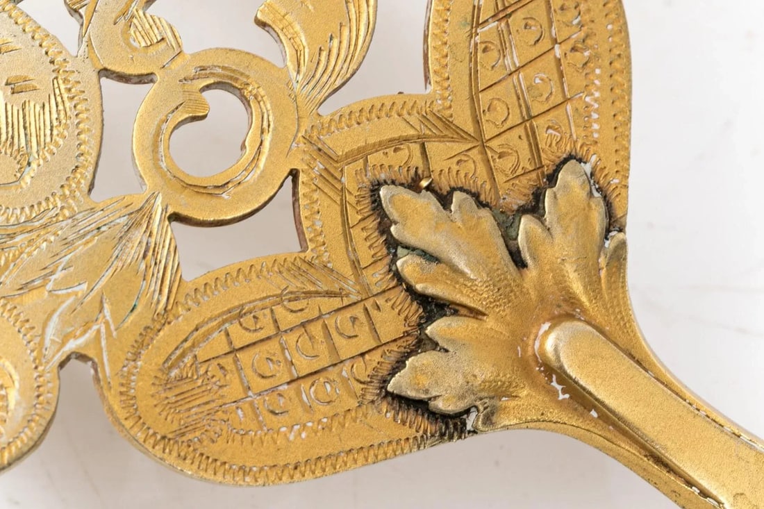 Vintage Weighted 830 Silver and Plated Steel Bladed Ornate Fish Serving Set- a Pair - 4
