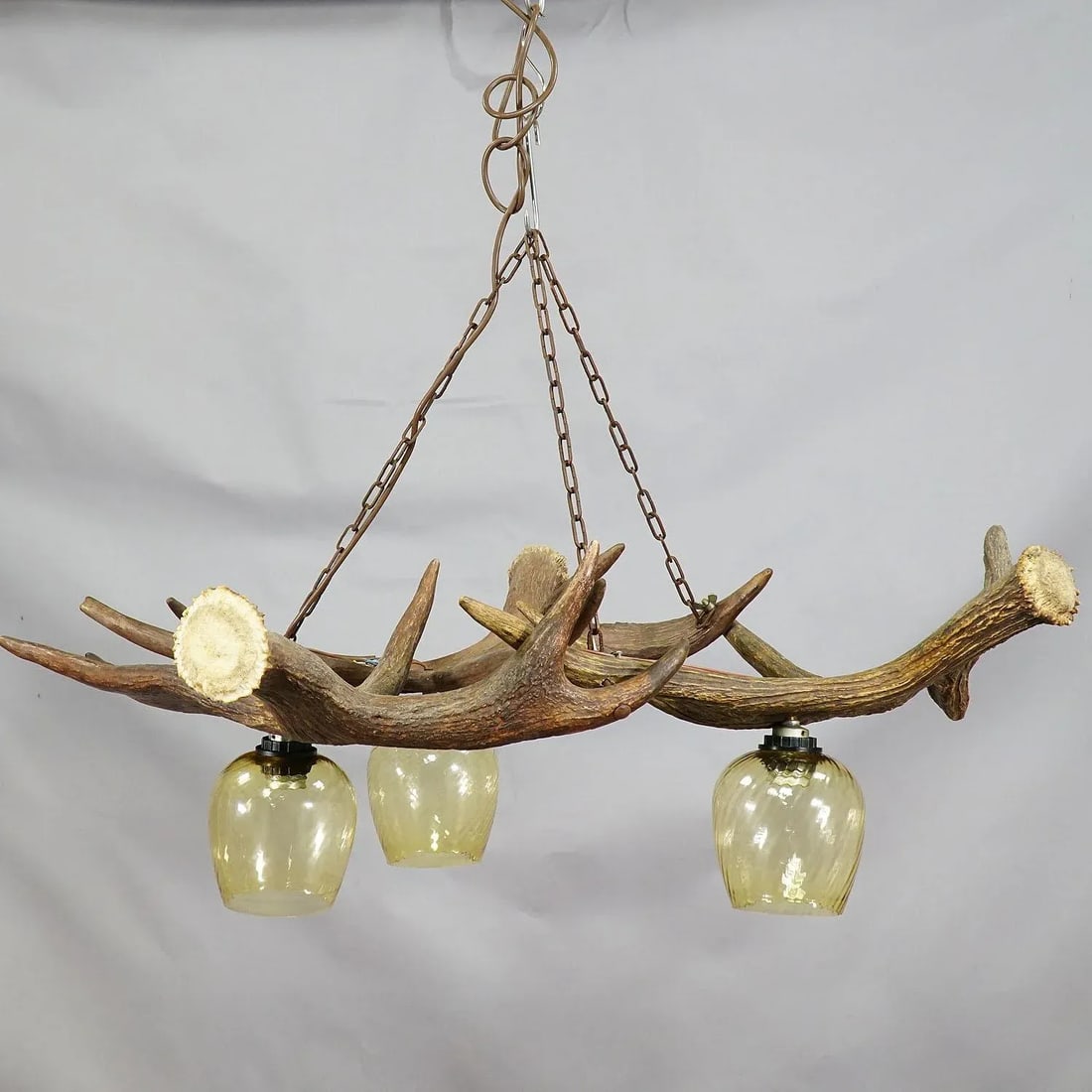 Rustic Antler Lamp With Elk Antlers - 3