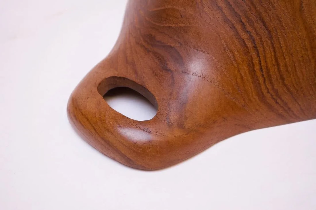 Collection of Three Vintage Teak Serving Pieces Including Designs by Laurs Jensen for Odense - 7