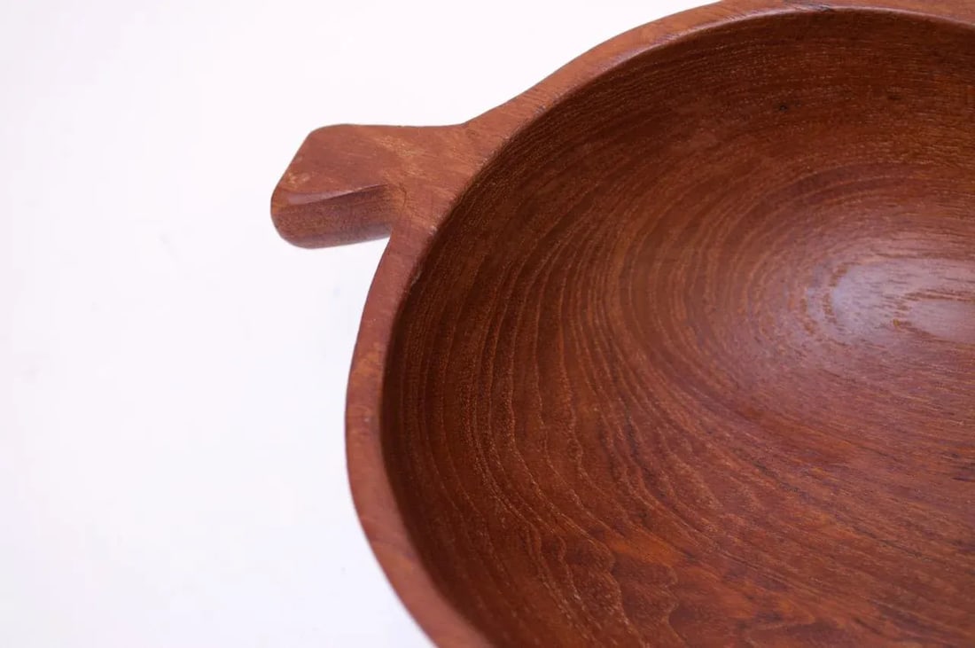 Collection of Three Vintage Teak Serving Pieces Including Designs by Laurs Jensen for Odense - 8