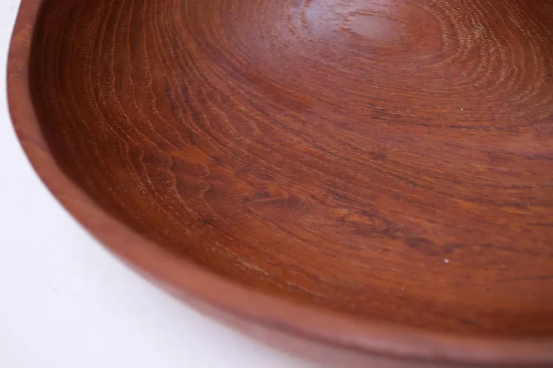 Collection of Three Vintage Teak Serving Pieces Including Designs by Laurs Jensen for Odense - 9