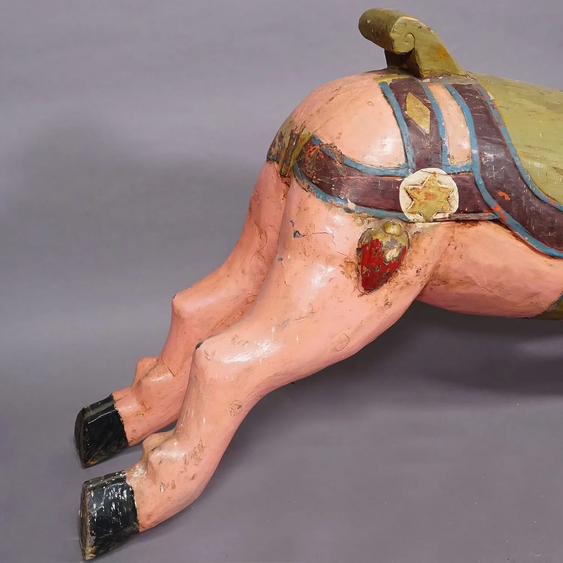 Antique Children Carousel Pig, Germany Ca. 1920s - 4