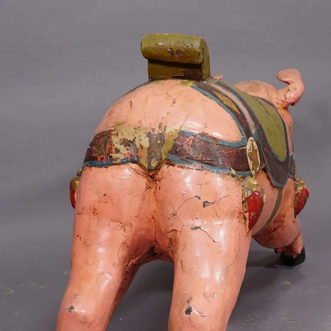 Antique Children Carousel Pig, Germany Ca. 1920s - 6