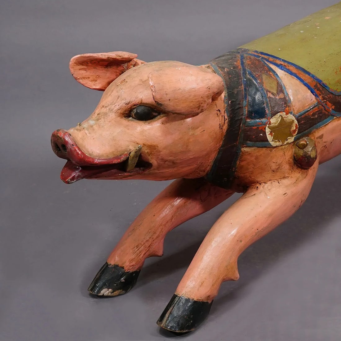 Antique Children Carousel Pig, Germany Ca. 1920s - 7