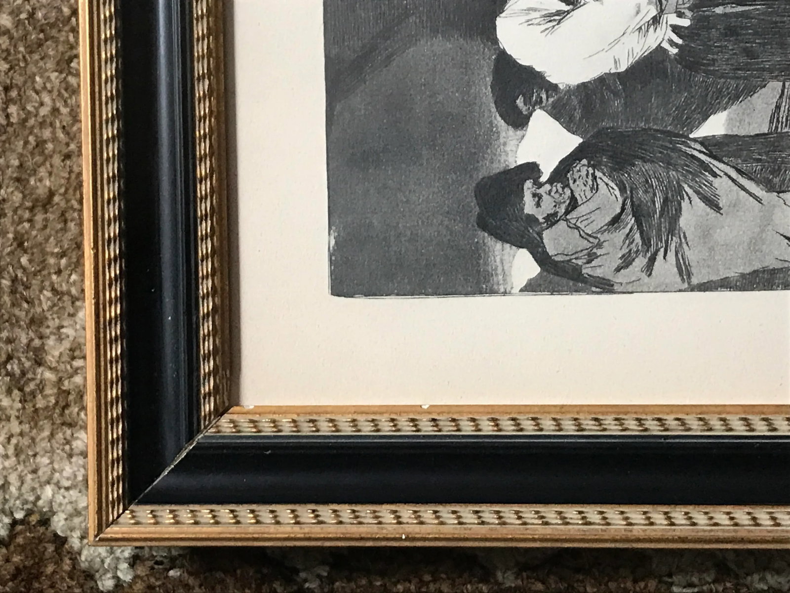Mid 20th Century Framed Etching, Attributed to Francisco de Goya y Lucientes. - 2