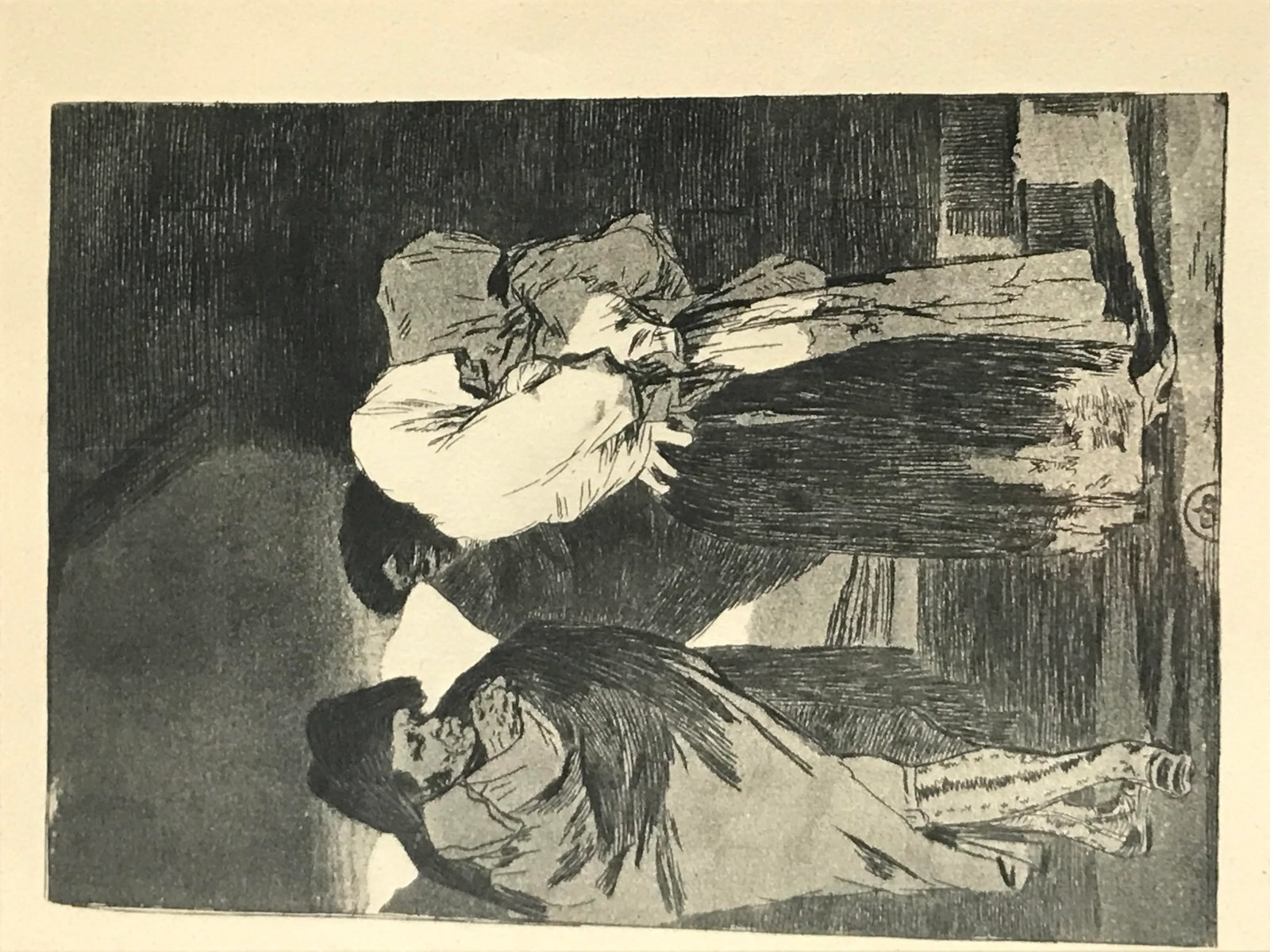 Mid 20th Century Framed Etching, Attributed to Francisco de Goya y Lucientes. - 5