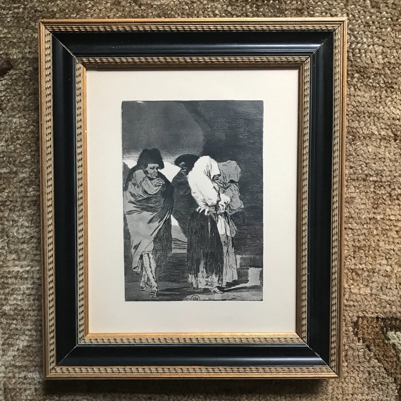 Mid 20th Century Framed Etching, Attributed to Francisco de Goya y Lucientes. - 6