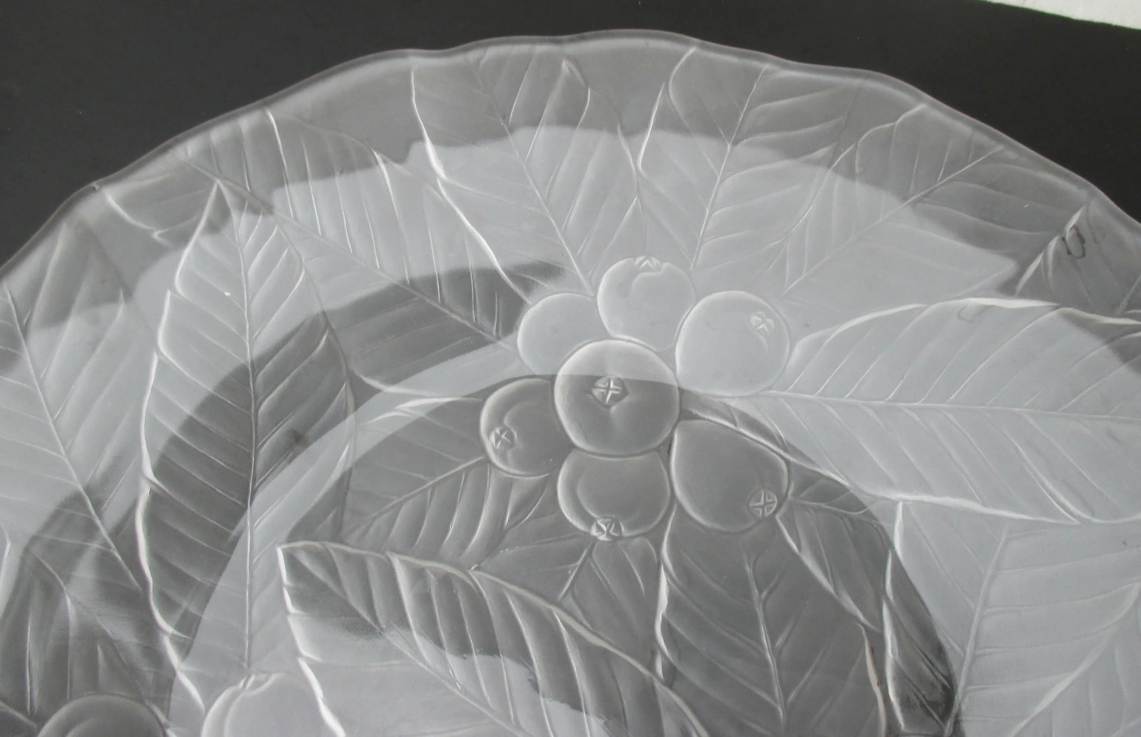 Frosted Crystal Buffet Platter - 6