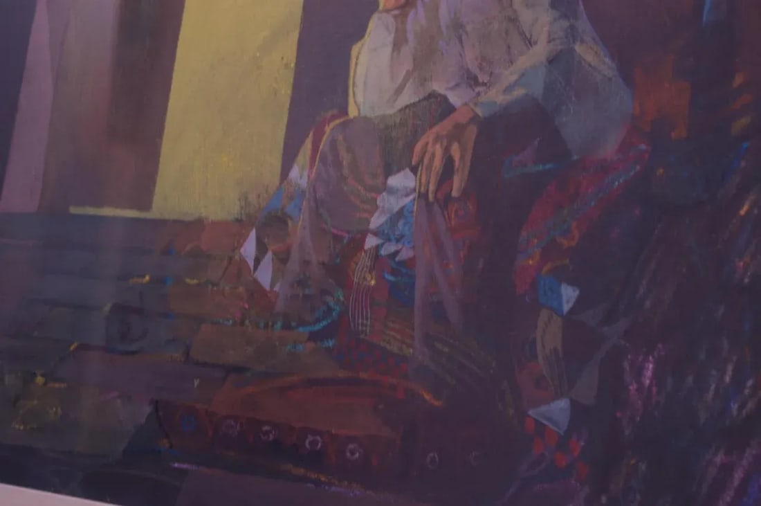 Realist Figural Study Mixed-Media on Canvas - 4