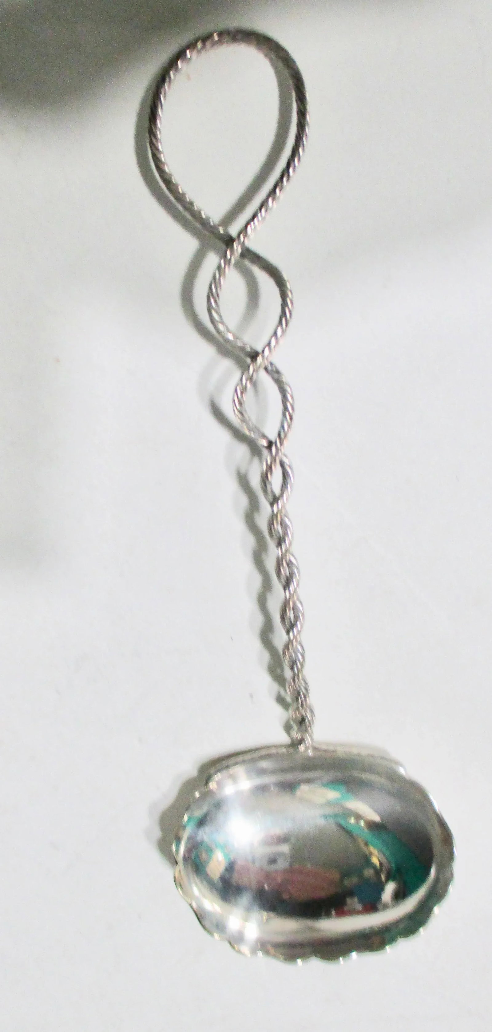 Handmade Silver Plate Serving Spoon - 2