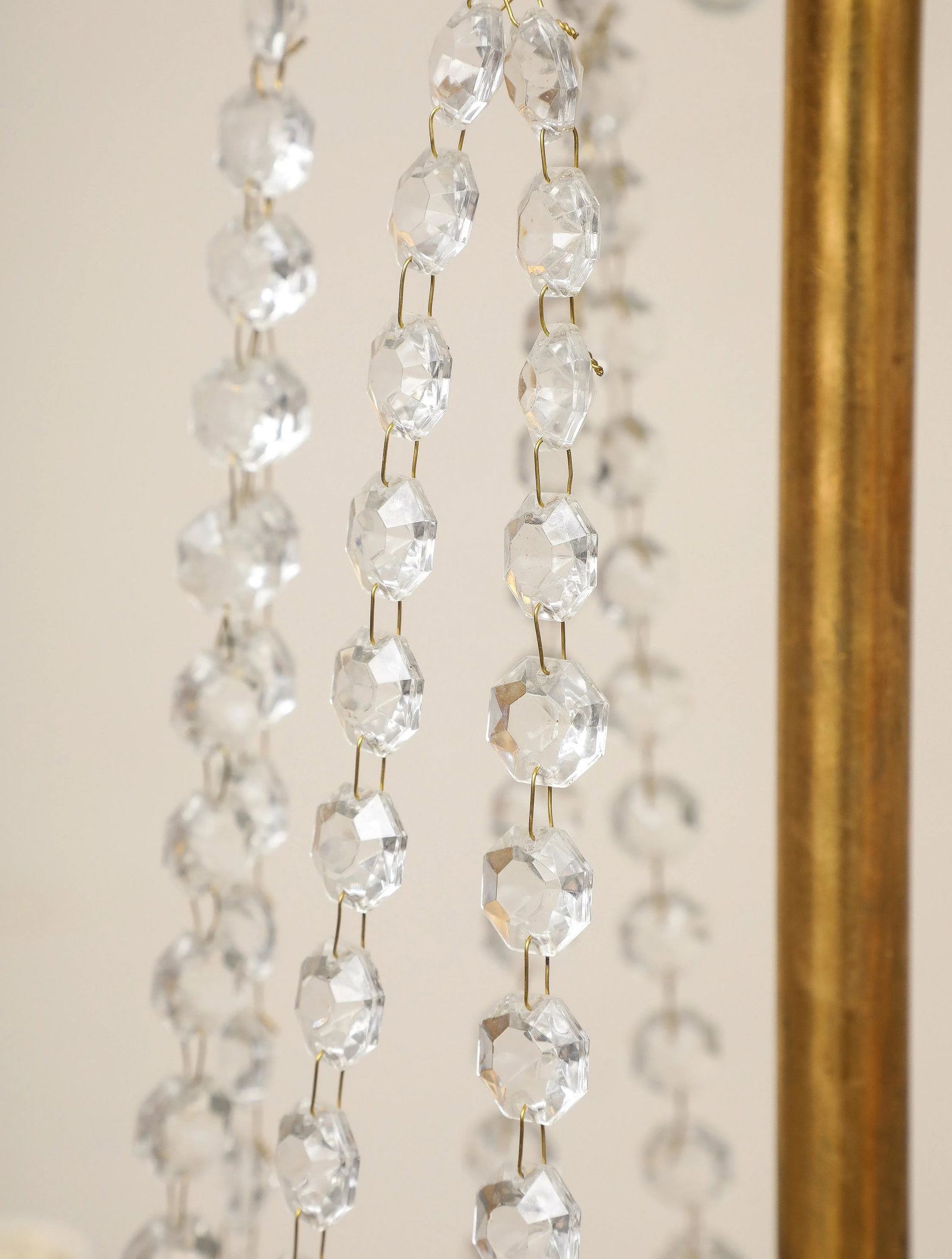 Louis XVI Style Chandelier With Gilt Iron Frame, 18th C. France - 11