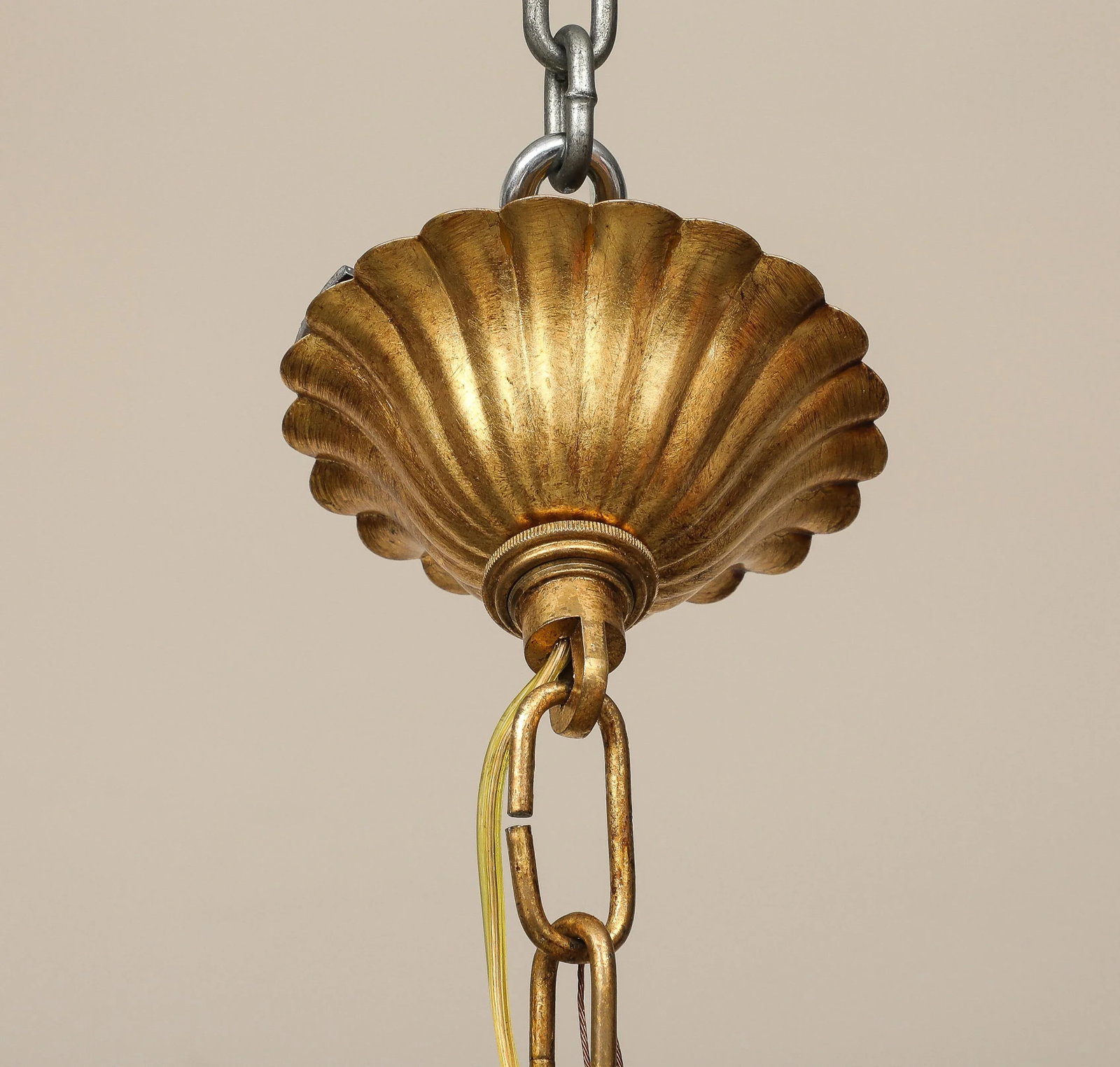 Louis XVI Style Chandelier With Gilt Iron Frame, 18th C. France - 6