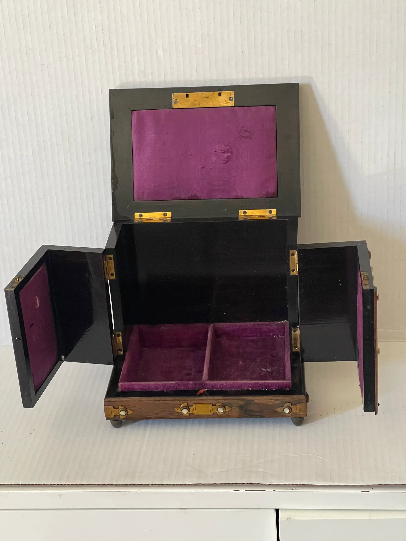 Early 1900s Antique Chinese Chinoiserie Qing Dynasty Treasure Box - 3