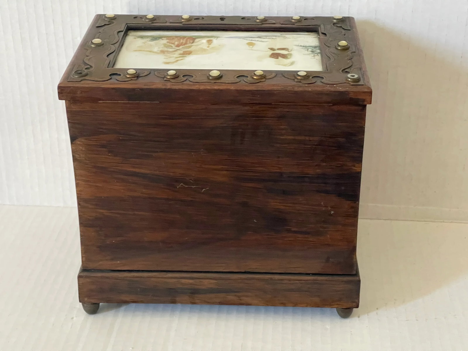 Early 1900s Antique Chinese Chinoiserie Qing Dynasty Treasure Box - 6