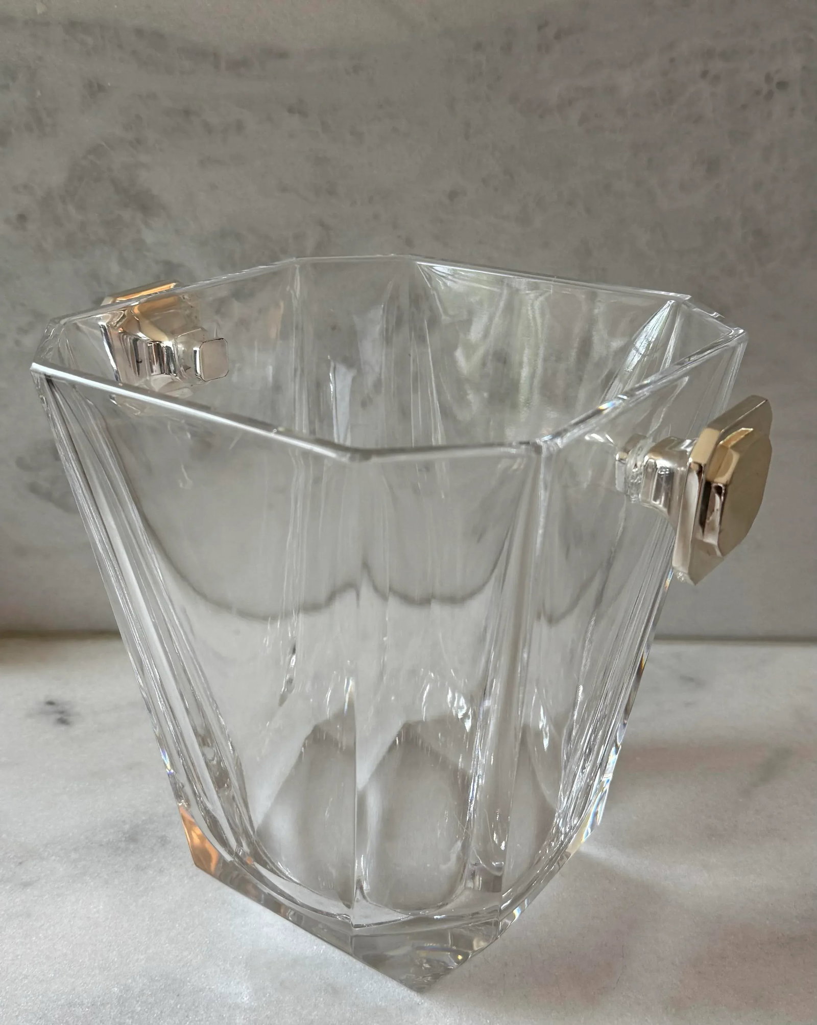 Vintage Colle Crisallerie Crystal Champagne Bucket Made in Italy - 4
