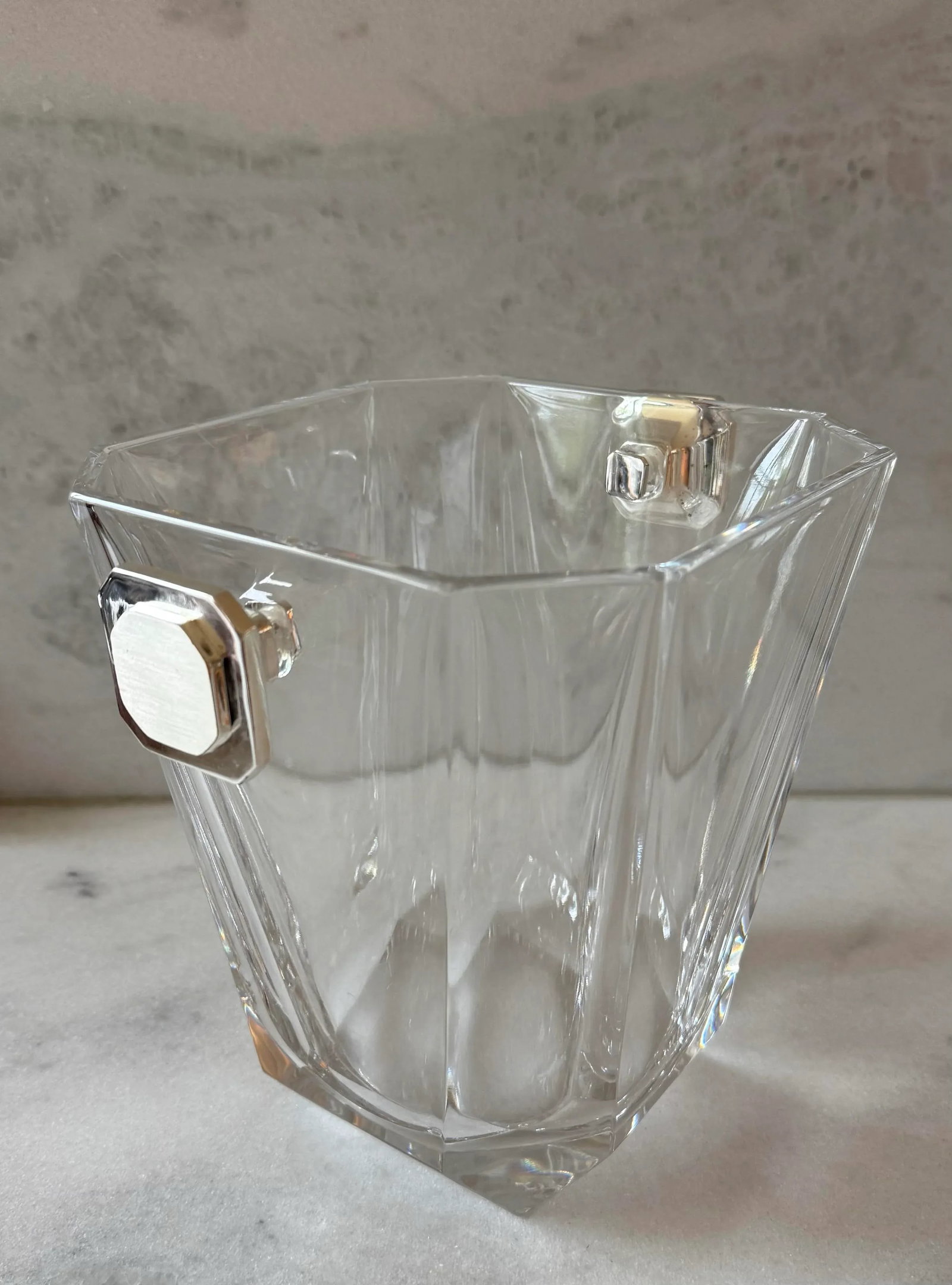 Vintage Colle Crisallerie Crystal Champagne Bucket Made in Italy - 5