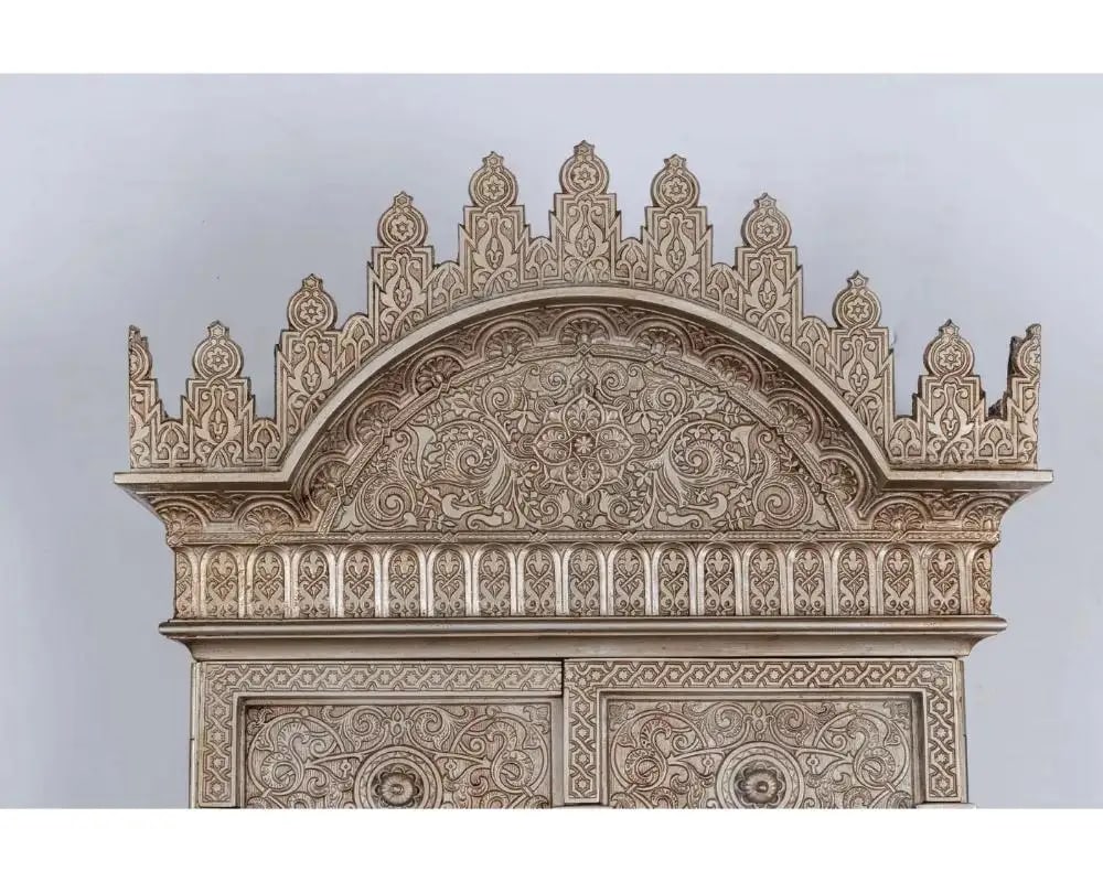 Late 19th Century Islamic "Alhambra" Silvered Bronze Quran Cabinet in the Islamic Nasrid Style - 10
