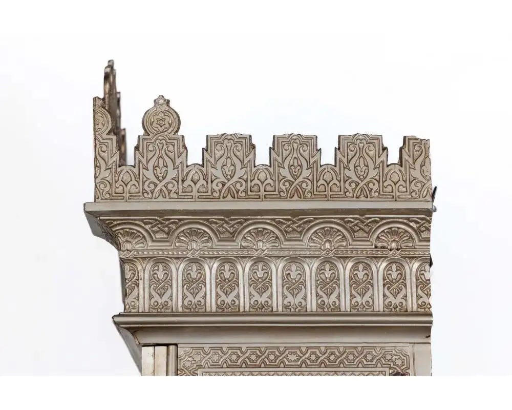 Late 19th Century Islamic "Alhambra" Silvered Bronze Quran Cabinet in the Islamic Nasrid Style - 12